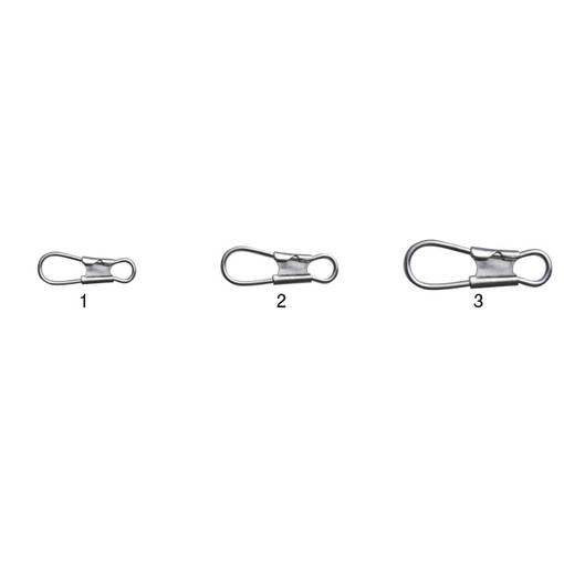 GAMAKATSU IKA METAL LEADER ROUND SNAP 12pcs
