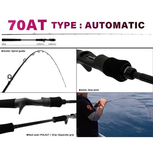 YAMAGA BLANKS SEAWALK TAIRUBBER 70AT TYPE AUTOMATIC 60-150g PE0.6-1