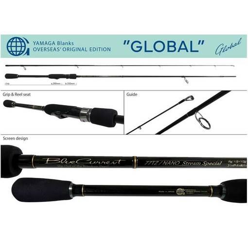 YAMAGA BLANKS BLUE CURRENT STREAM SPECIAL GLOBAL 77/TZ NANO 1.5-13g PE0.3-0.8