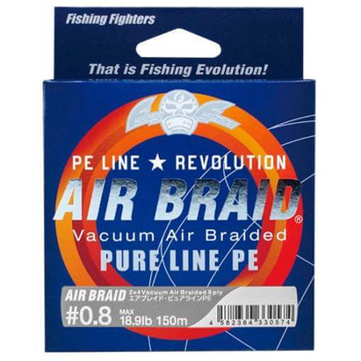 FISHING FIGHTERS AIR BRAID VACUUM AIR BRAIDED PURE PE LINE 150m 