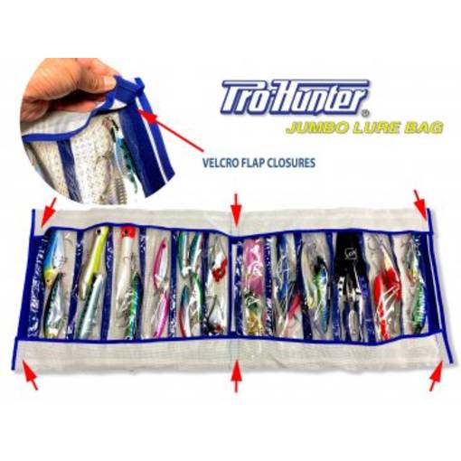 PROHUNTER ROLL LURE BAG FOR POPPERS & STICKBAITS 12 COMPARTMENT
