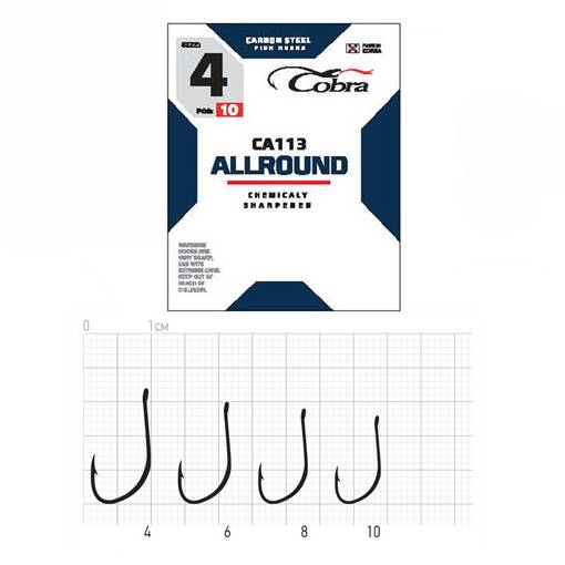 COBRA HOOKS ALLROUND CA113 10PCS