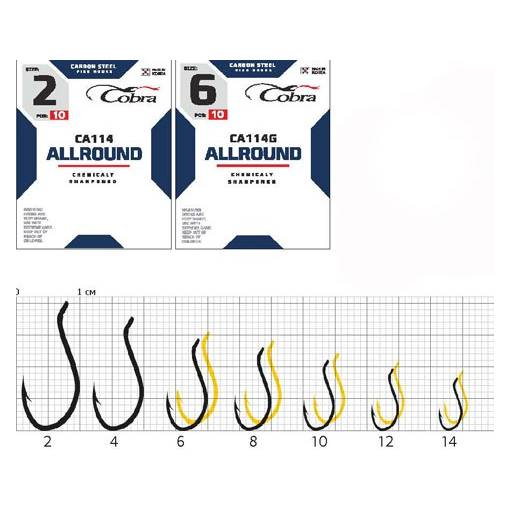 COBRA HOOKS ALLROUND CA114 10PCS
