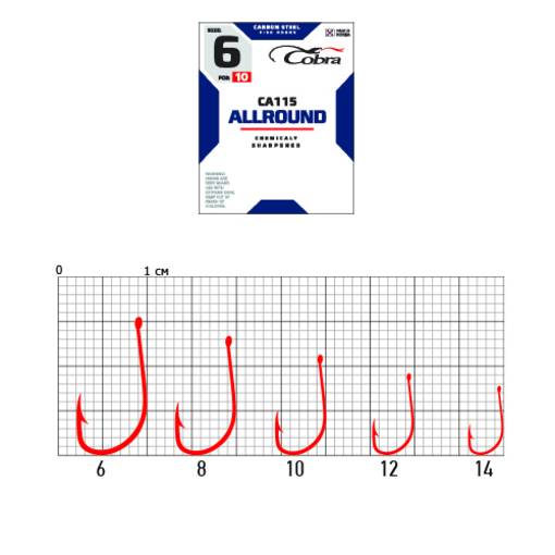 COBRA CAPITAL ALLROUND RED C115 10PCS