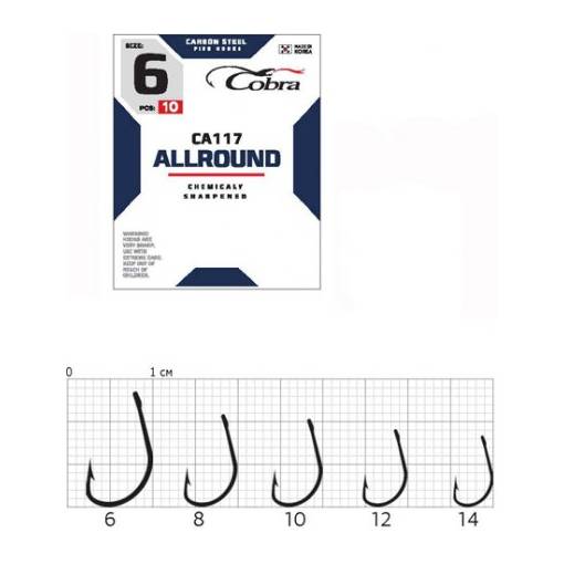 COBRA HOOKS ALLROUND CA117 10pcs