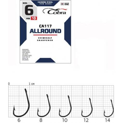 COBRA HOOKS ALLROUND CA117 10pcs