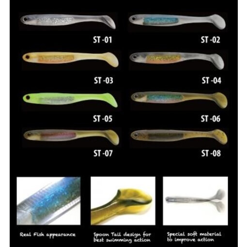 MARUKYU NORIES SPOON TAIL LIVE ROLL 114mm
