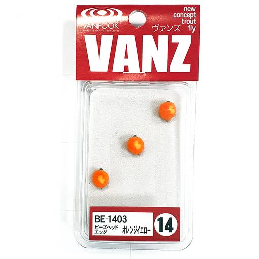 VANFOOK VANZ BE BEADS HEAD EGG TROUT FLY 3pcs