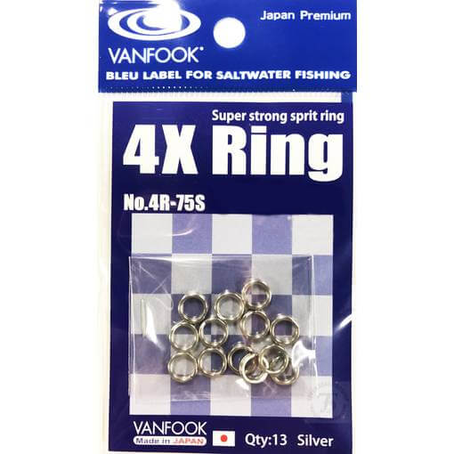 VANFOOK SUPER 4x strong SPLIT RING