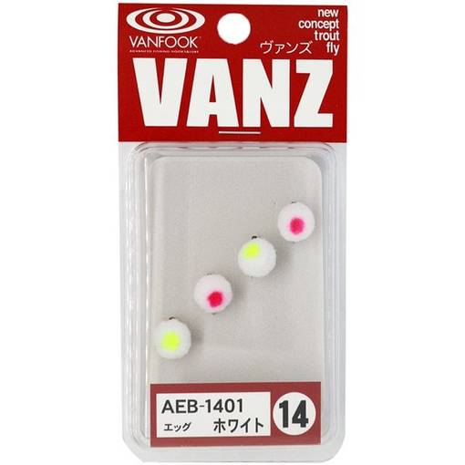 VANFOOK VANZ EGG FLY AEB-1401 WHITE #14