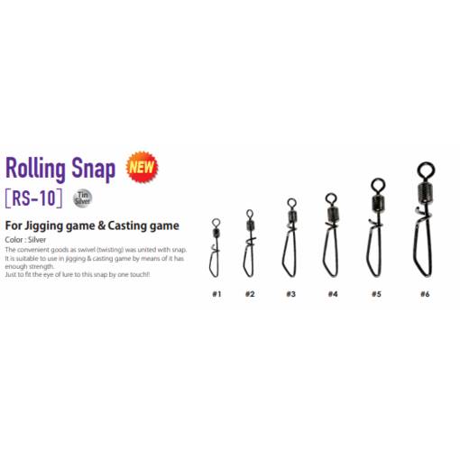 VANFOOK RS-10 ROLLING JIGGING&CASTING SNAP