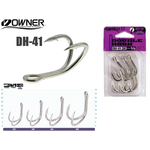 OWNER DOUBLE HOOK DH-41 #5/0