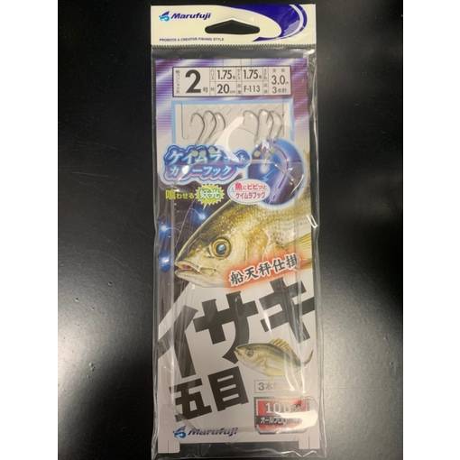 MARUFUJI F-113 3X circle hook system SEAGUAR FC #2