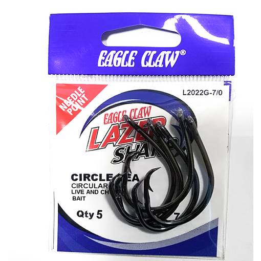 EAGLE CLAW LAZER SHARP CIRCLE HOOK WIDE GAP