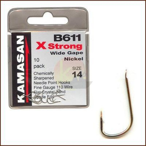 KAMASAN B611 10 XSTRONG WIDE GAPE NICKEL