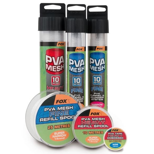 FOX PVA HEAVY MESH FUNNEL&PLUNGER 25mm 10m