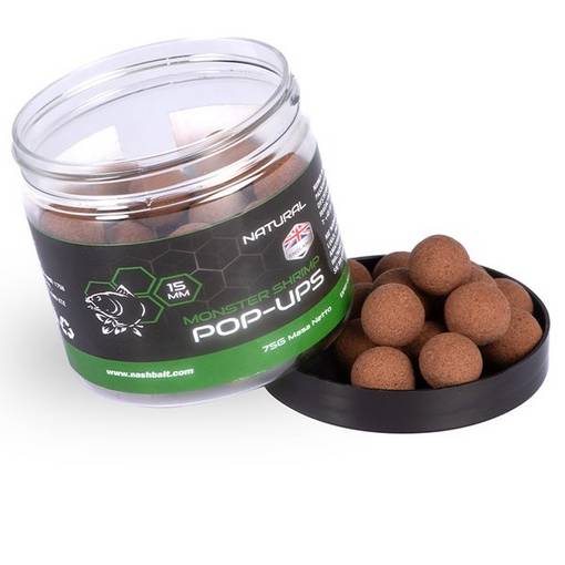 NASH MONSTER SHRIMP POP UPS 15MM NATURAL