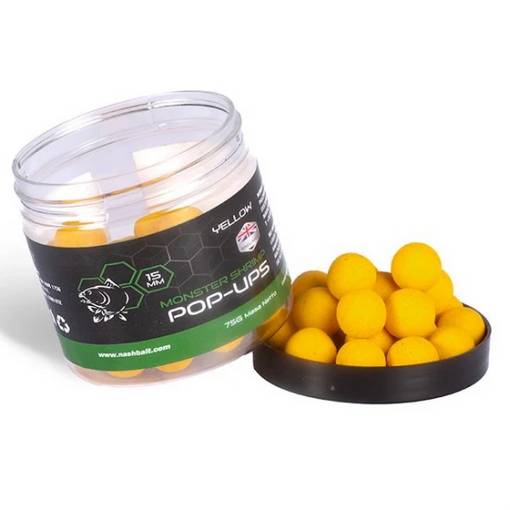 NASH MONSTER SHIRMP POP UPS 12MM YELLOW