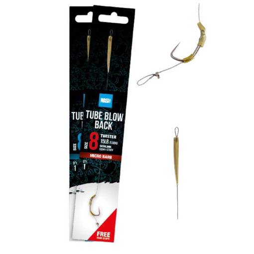 NASH TUBE BLOW BACK RIG TWISTER barbed #6