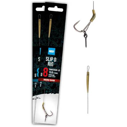 NASH SLIP D RIG TWISTER barbed