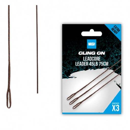 NASH CLING ON LEADCORE LEADER 45LB 75CM