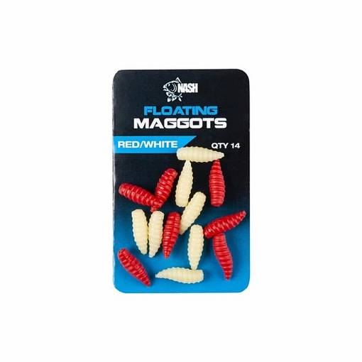 NASH FLOATING MAGGOTS RED-WHITE