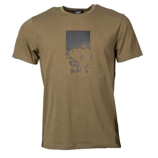 NASH MAKE IT HAPPEN T-SHIRT FISH LOGO GREEN
