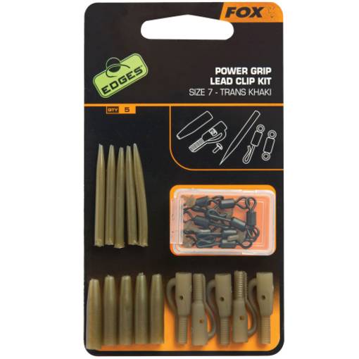 FOX POWER LEAD CLIP KIT KHAKI