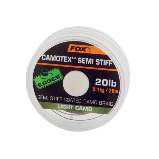 FOX CAMOTEX SEMI STIFF CAMO BRAID 20m 20 - 25lb