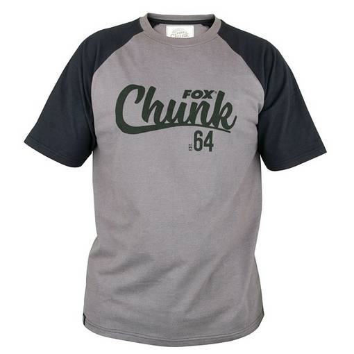 FOX T-SHIRT RAGLAN GREY/BLACK M