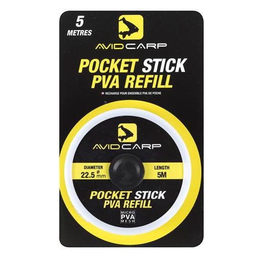 AVID POCKET STICK PVA REFILL 5m 22.5mm