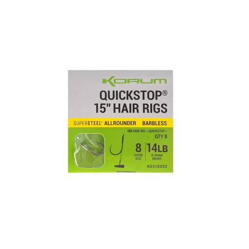 KORUM BIG FISH HAIR RIGS 38cm QS BARBLESS