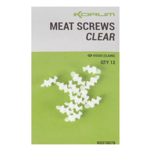 KORUM MEAT SCREWS CLEAR