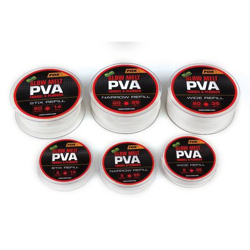FOX SLOW MELT PVA NARROW REFIL 20m