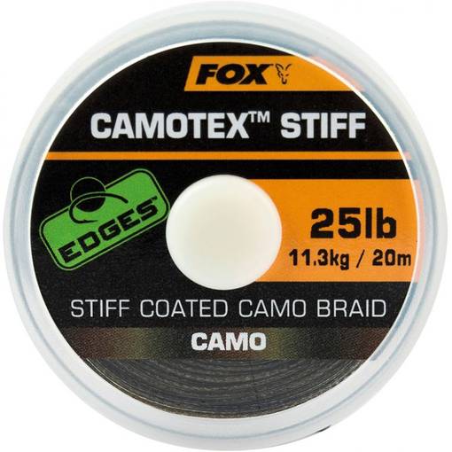 FOX CAMOTEX STIFF 25lb 11.3kg CAMO 20