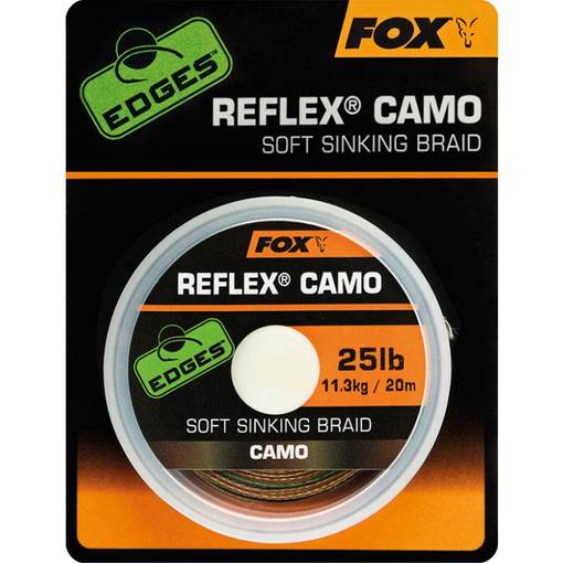 FOX REFLEX CAMO SOFT SINKING BRAID 25lb 20m CAMO