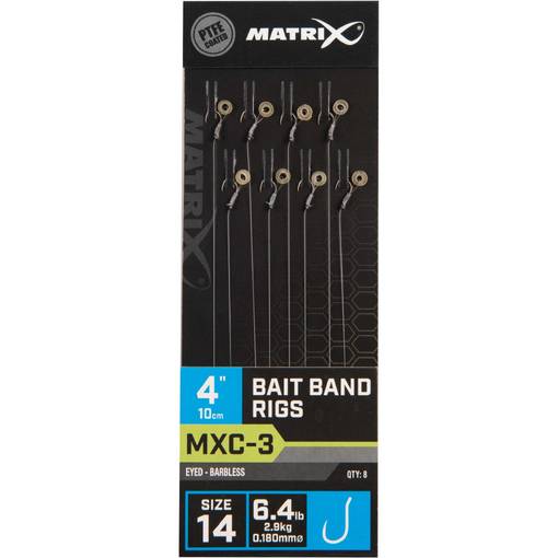 MATRIX MXC-3 ready made bait band rigs 10cm #14