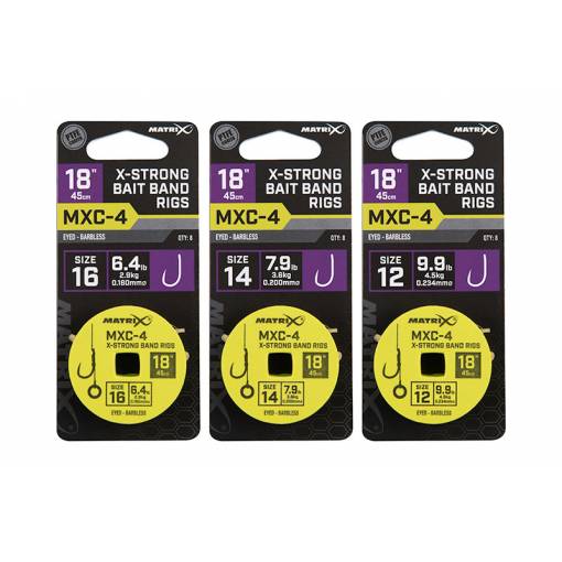 MATRIX MXC-4 X-STRONG BAIT BAND RIGS