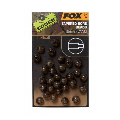 FOX TAPERED BORE BEADS 6mm CAMO