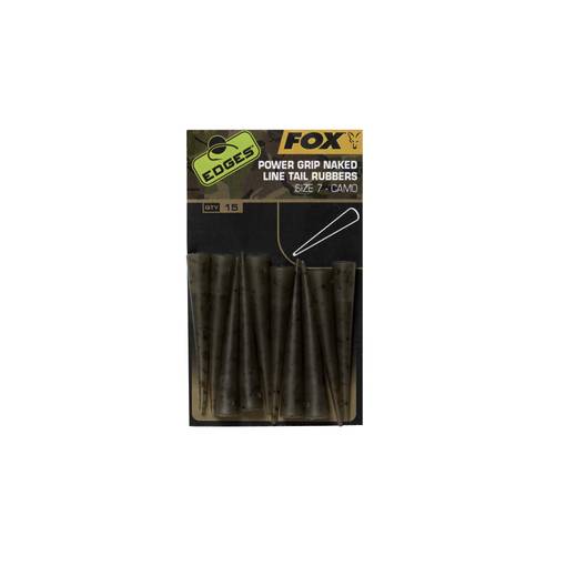 FOX POWER GRIP NAKED LINE TAIL RUBBERS 7 CAMO