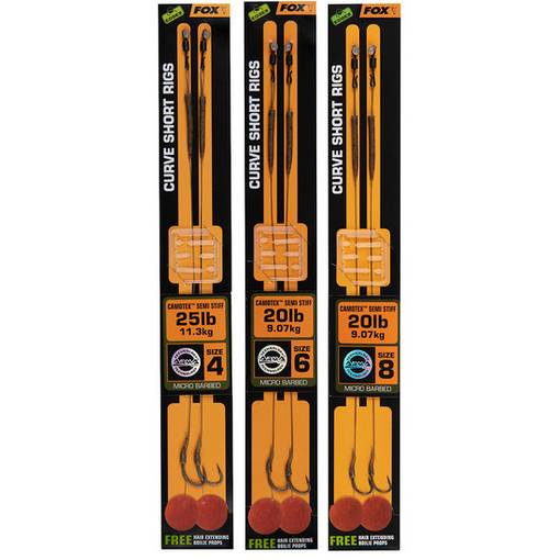 FOX EDGES ARMA POINT CURVE SHORT RIGS CAMOTEX SEMI STIFF 8 20lb