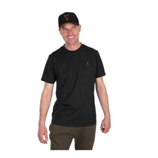 FOX T-SHIRT BLACK ORANGE L