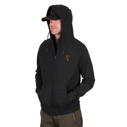 FOX LW HOODY ORANGE BLACK