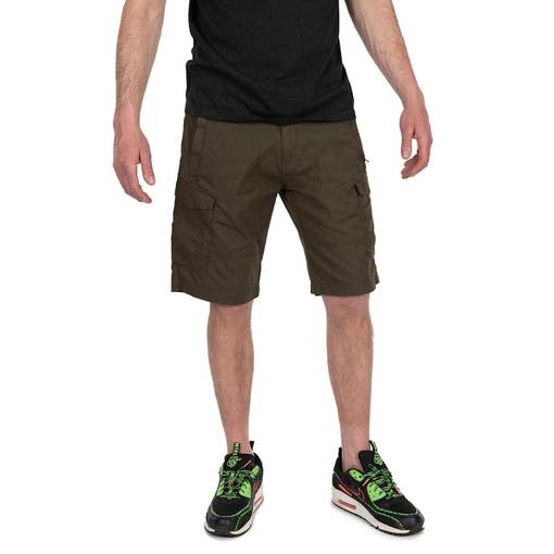 FOX COLLECTION LW CARGO SHORTS GREEN BLACK L