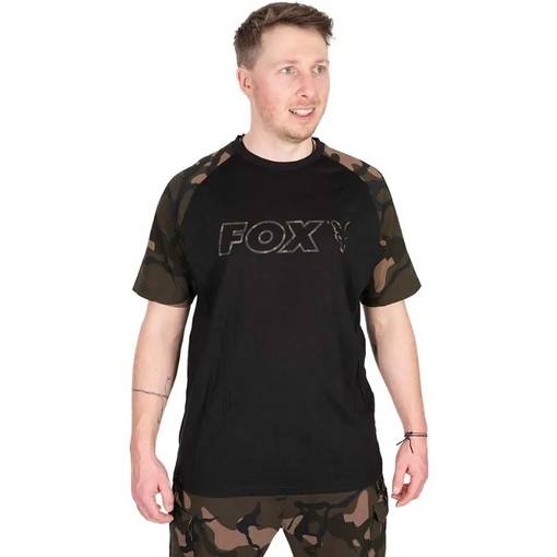 FOX OUTLINE PRINT T-SHIRT BLACK