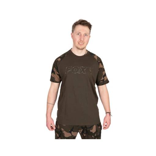 FOX OUTLINE PRINT T-SHIRT KHAKI