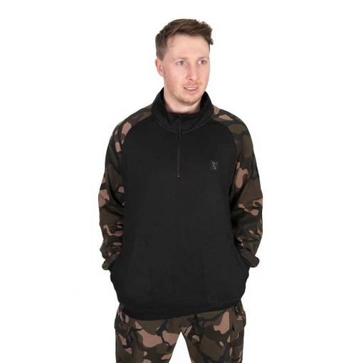 FOX LW 1/4 ZIP PULLOVER BLACK CAMO