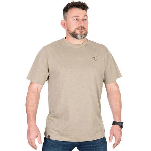 FOX LTD LPRINT LIGHT KHAKI MARL T SHIRT