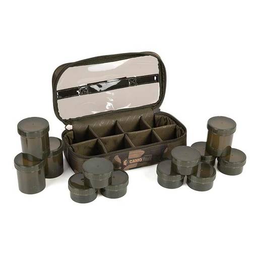FOX CAMOLITE 12POT HOOKBAIT CASE