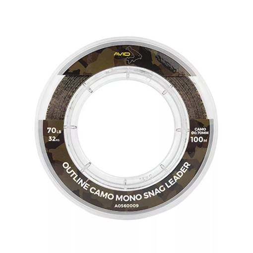 AVID OUTLINE CAMO MONO SNAG LEADER 100m